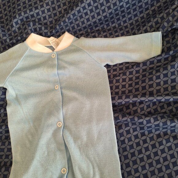 light blue with white collar pajamas - Picture 5 of 11